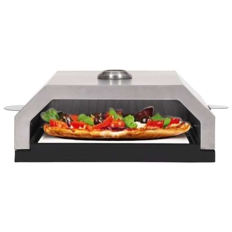 Pizza Oven with Ceramic Stone for Gas Charcoal BBQ