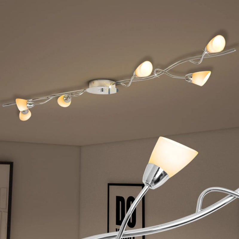 vidaXL Ceiling Lamp with 6 LED Bulbs G9 240 W