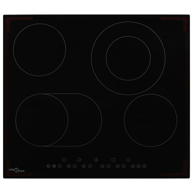 Ceramic Hob with 4 Burners Touch Control 6600 W