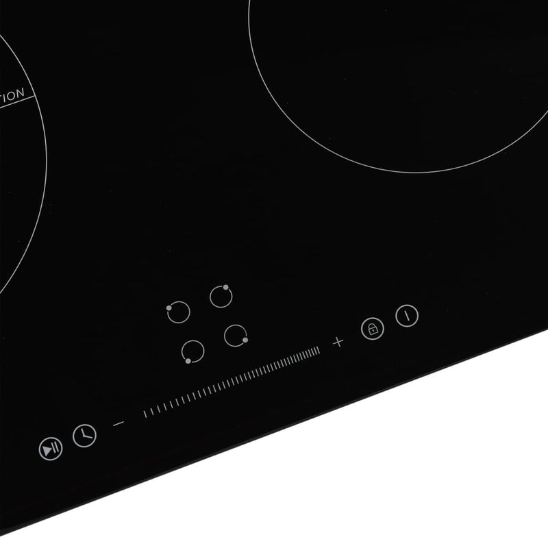 Induction Hob with 4 Burners Touch Control Glass 7000 W