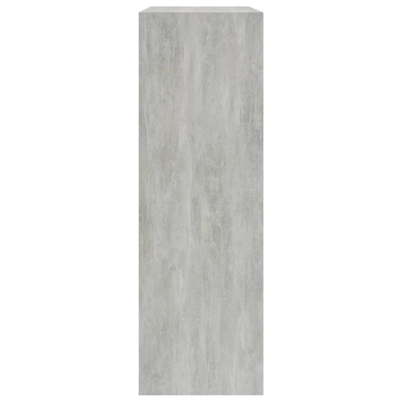 Bookshelf Concrete Grey 60x24x76 cm Engineered Wood