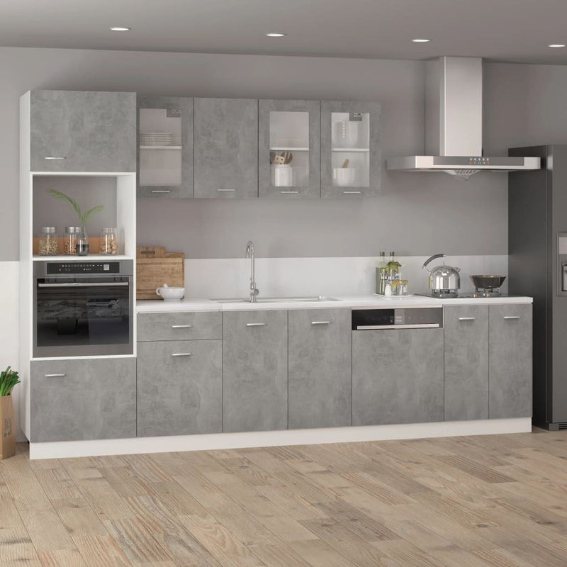 Bottom Cabinet Concrete Grey 60x46x81.5 cm Engineered Wood