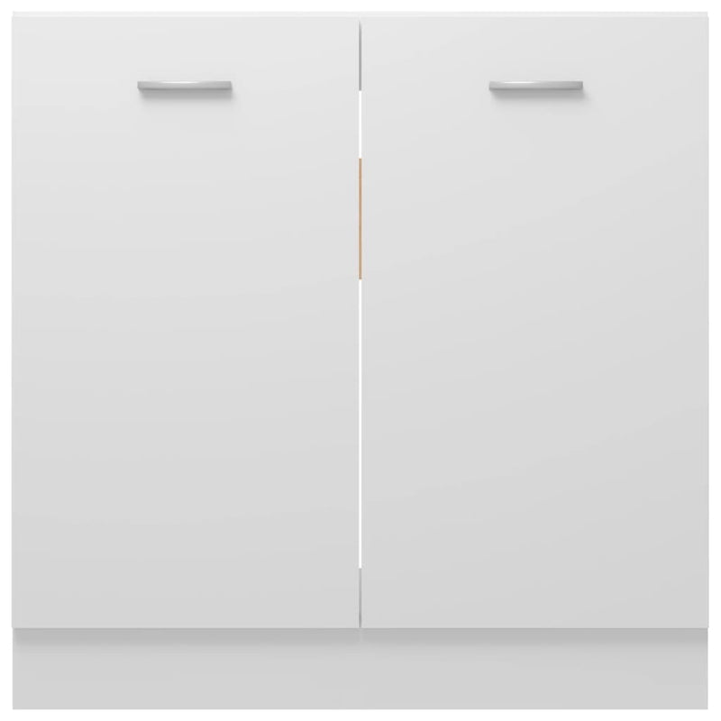 Sink Bottom Cabinet White 80x46x81.5 cm Engineered Wood