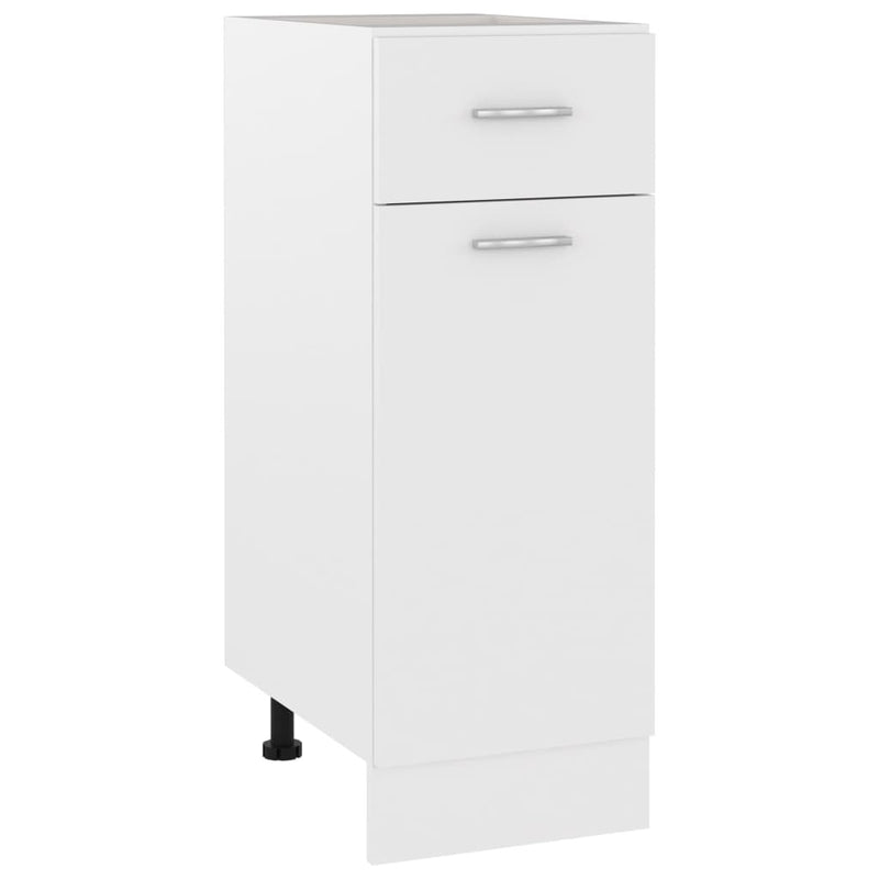 Drawer Bottom Cabinet White 30x46x81.5 cm Engineered Wood