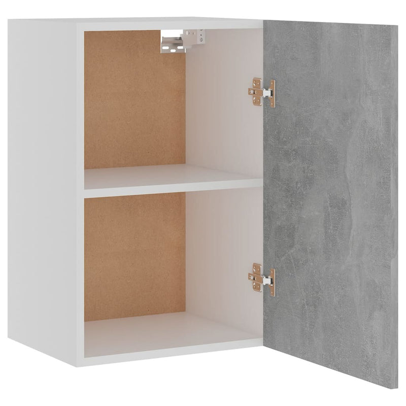 Hanging Cabinet Concrete Grey 39.5x31x60 cm Engineered Wood