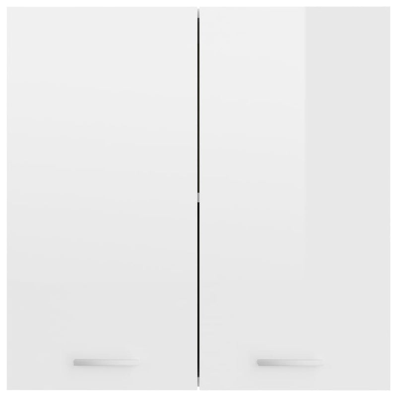 Hanging Cabinet High Gloss White 60x31x60 cm Engineered Wood