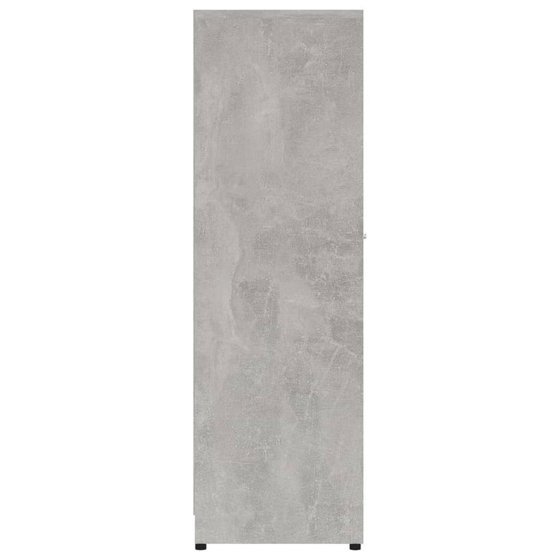 Bathroom Cabinet Concrete Grey 30x30x95 cm Engineered Wood