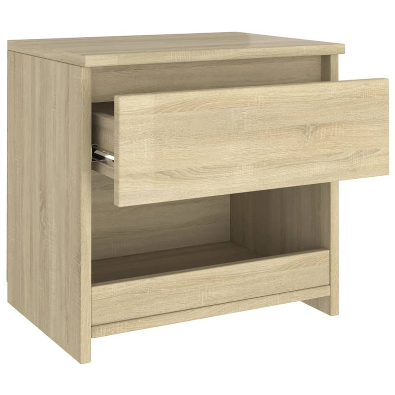 Bedside Cabinets 2 pcs Sonoma Oak 40x30x39 cm Engineered Wood