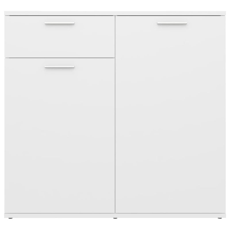 Sideboard White 80x36x75 cm Engineered Wood