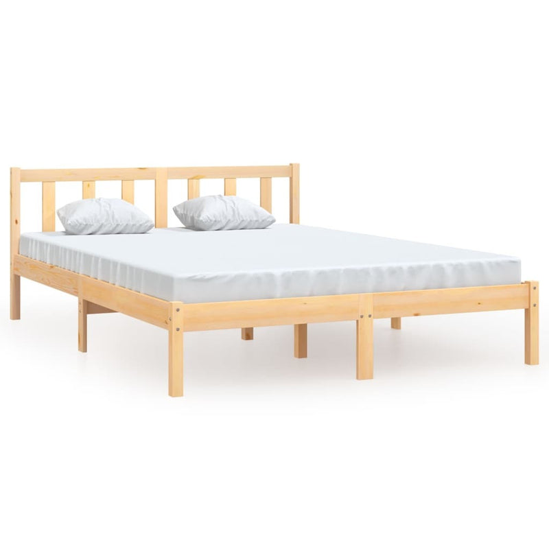 Bed Frame without Mattress Solid Wood Small Double