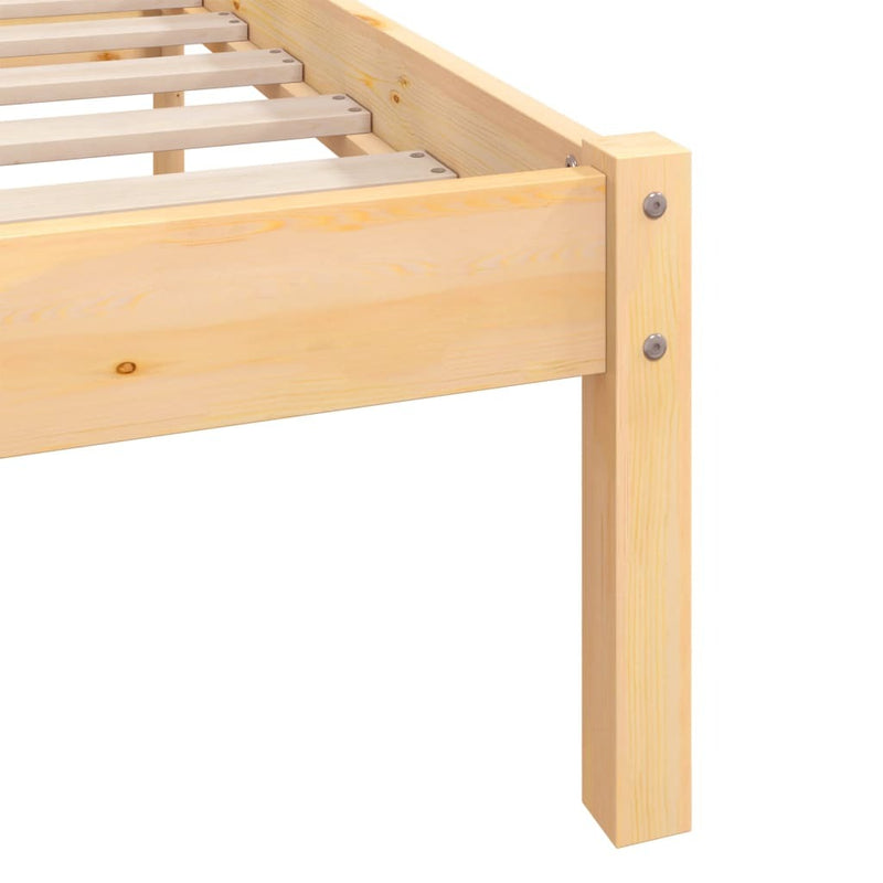 Bed Frame without Mattress Solid Wood Small Double