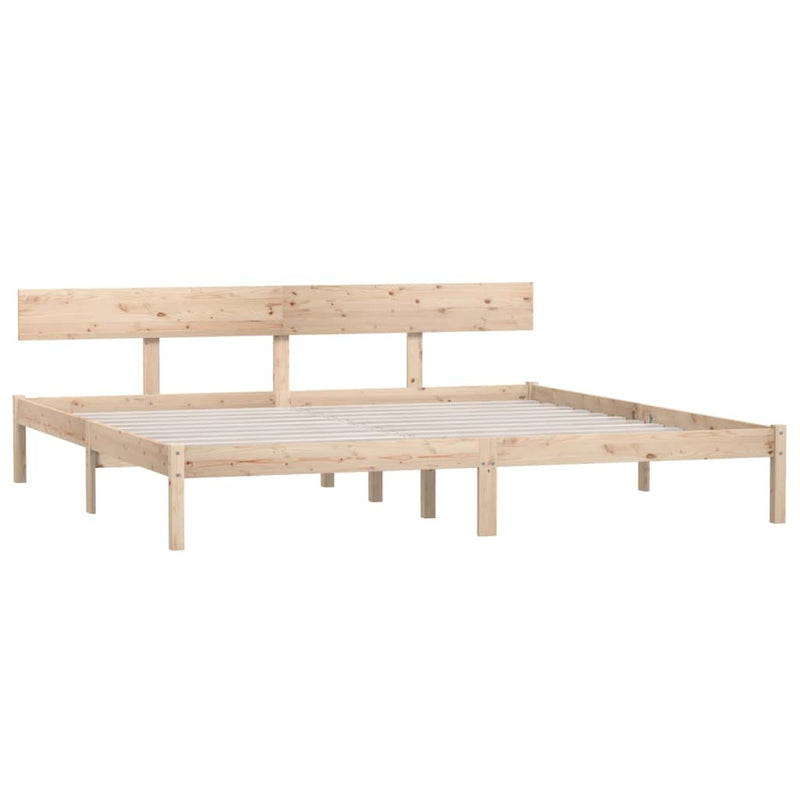 Bed Frame without Mattress Solid Wood Super King