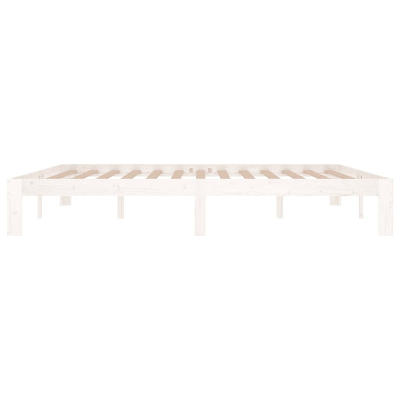 Bed Frame without Mattress White 180x200cm Super King Size