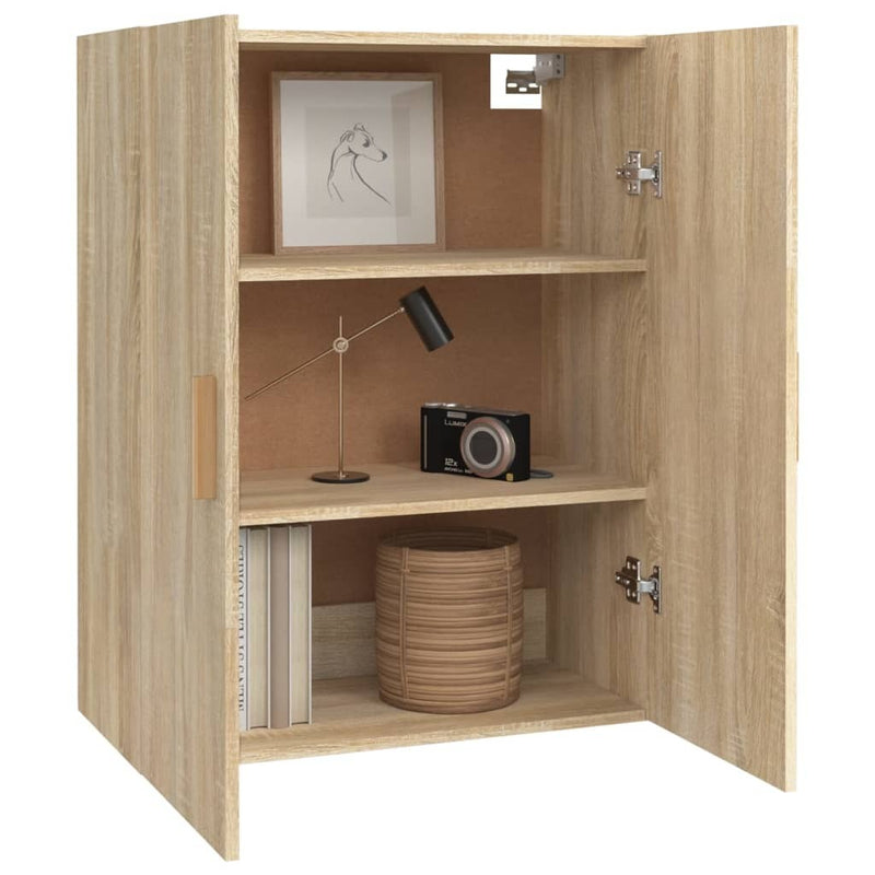 Hanging Wall Cabinet Sonoma Oak 69.5x34x90 cm