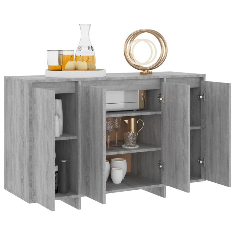 Sideboard Grey Sonoma 120x41x75 cm Engineered Wood