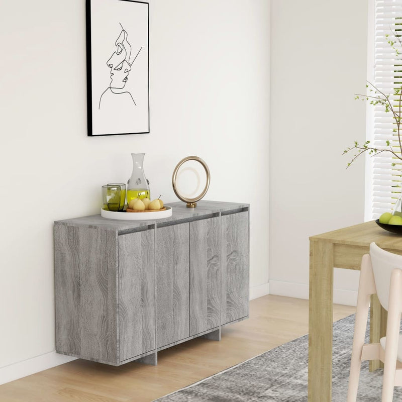 Sideboard Grey Sonoma 120x41x75 cm Engineered Wood