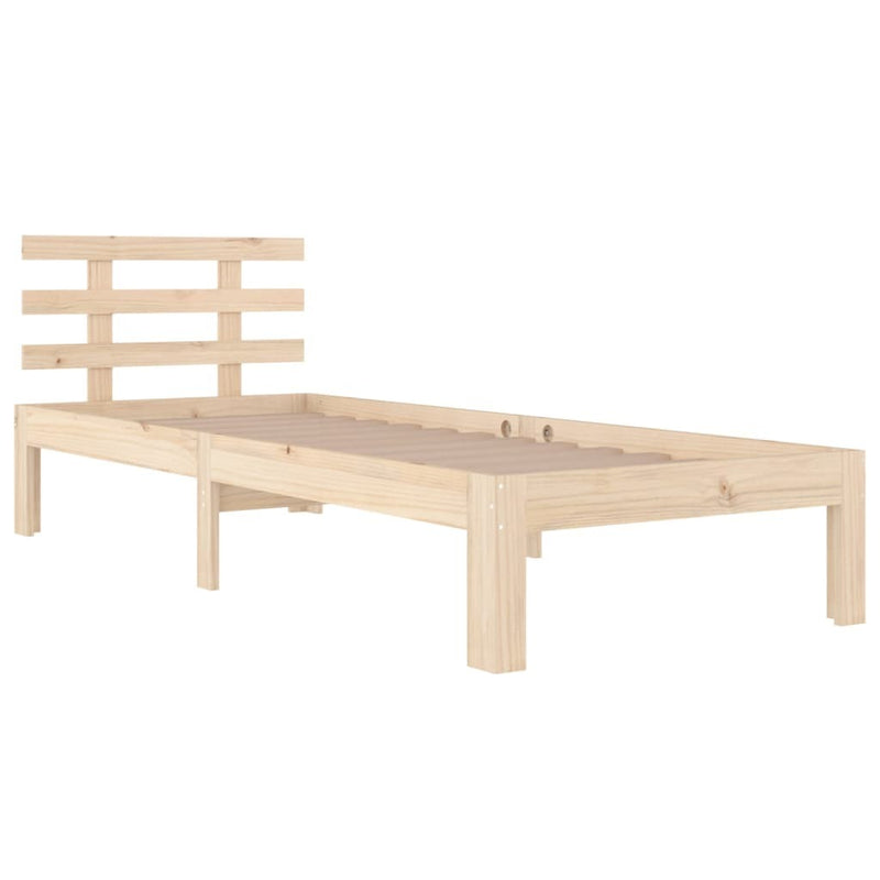 Bed Frame without Mattress Solid Wood 90x200 cm