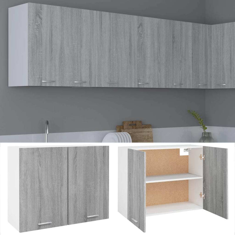 Hanging Cabinet Grey Sonoma 80x31x60 cm Engineered Wood