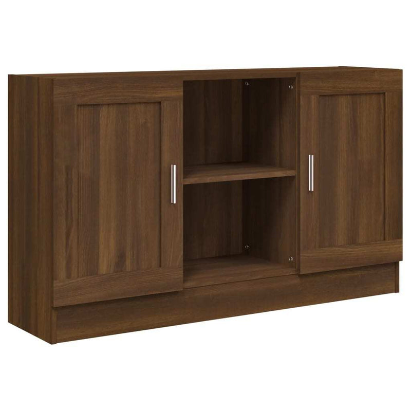 Sideboard Brown Oak 120x30.5x70 cm Engineered Wood