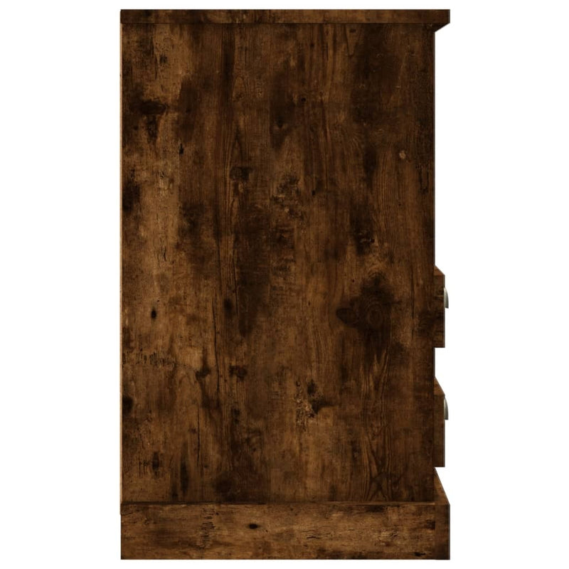 Bedside Cabinet Smoked Oak 43x36x60 cm