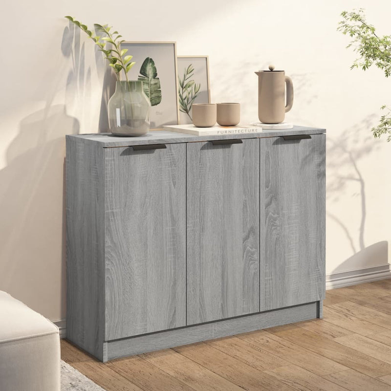 Sideboard Grey Sonoma 90.5x30x70 cm Engineered Wood