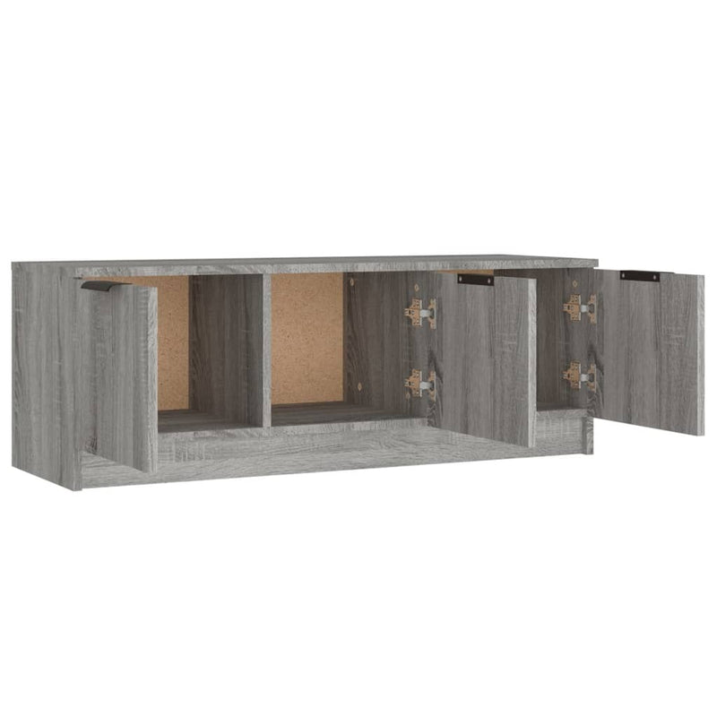 TV Cabinet Grey Sonoma 102x35x36.5 cm Engineered Wood