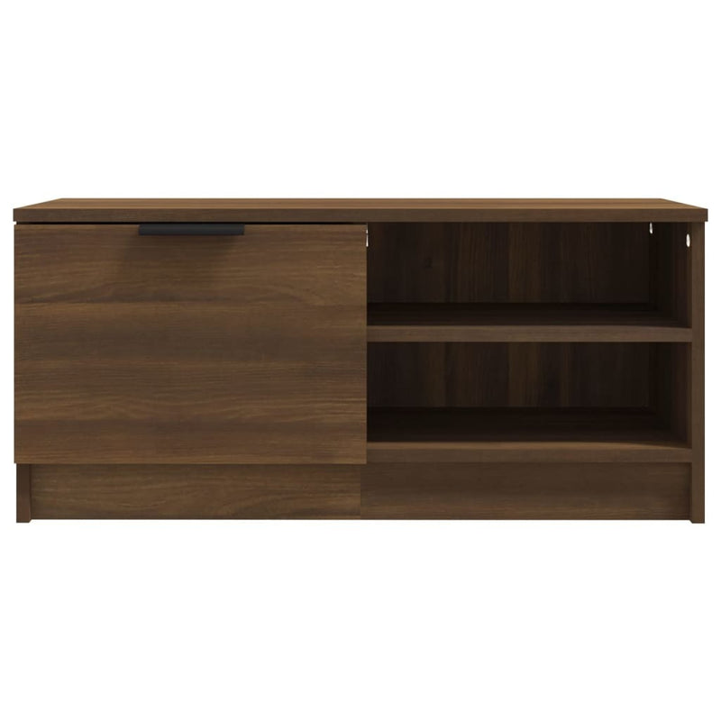 TV Cabinet Brown Oak 80x35x36.5 cm Engineered Wood