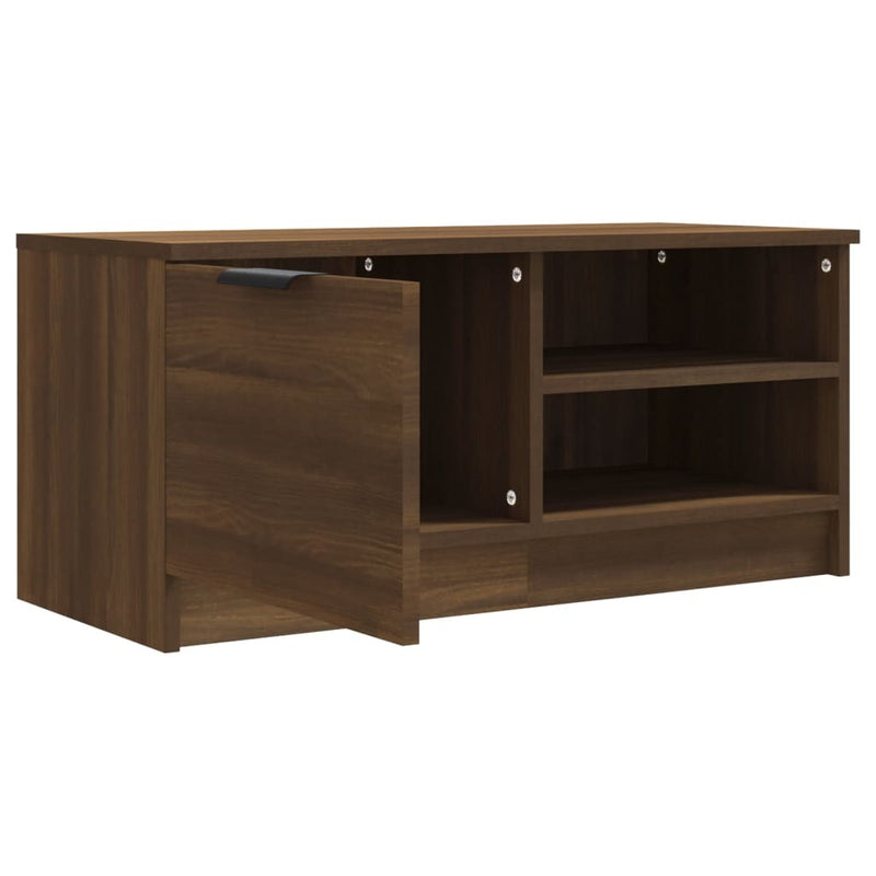 TV Cabinet Brown Oak 80x35x36.5 cm Engineered Wood