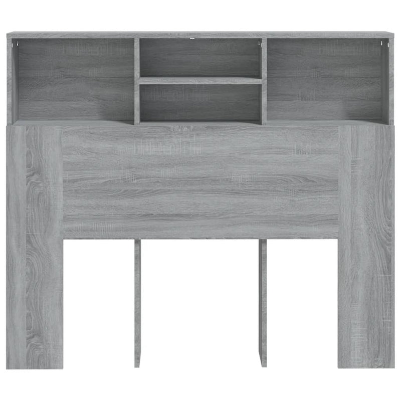 Headboard Cabinet Grey Sonoma 120x19x103.5 cm