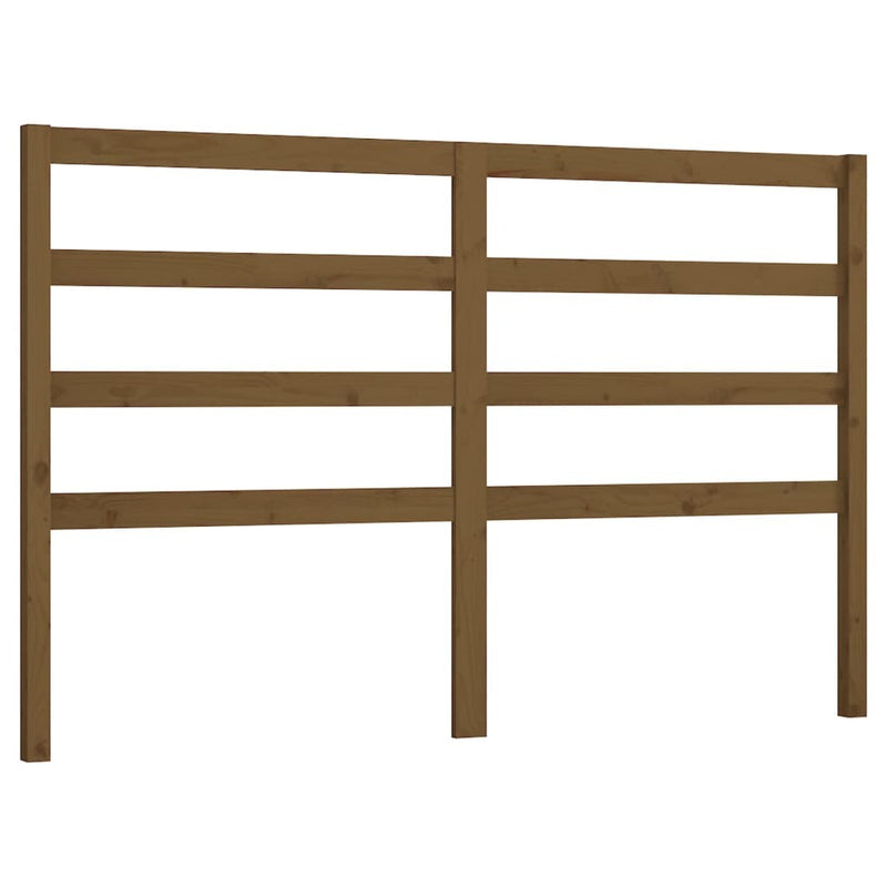 Bed Headboard Honey Brown 156x4x100 cm Solid Wood Pine