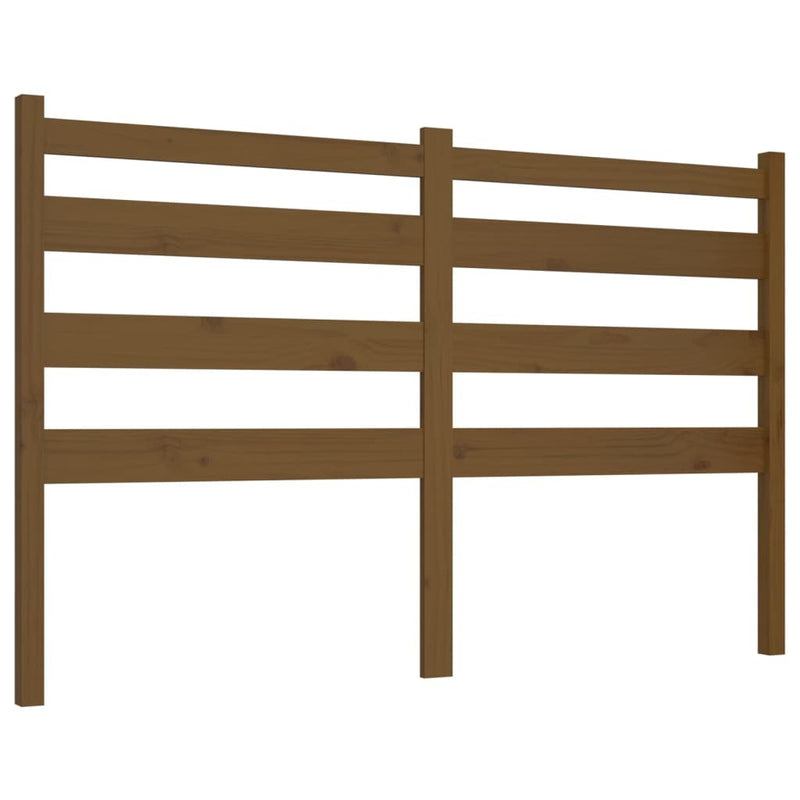 Bed Headboard Honey Brown 166x4x100 cm Solid Wood Pine