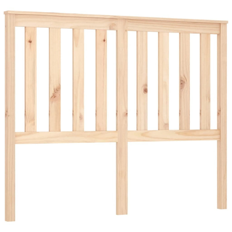 Bed Headboard 126x6x101 cm Solid Wood Pine