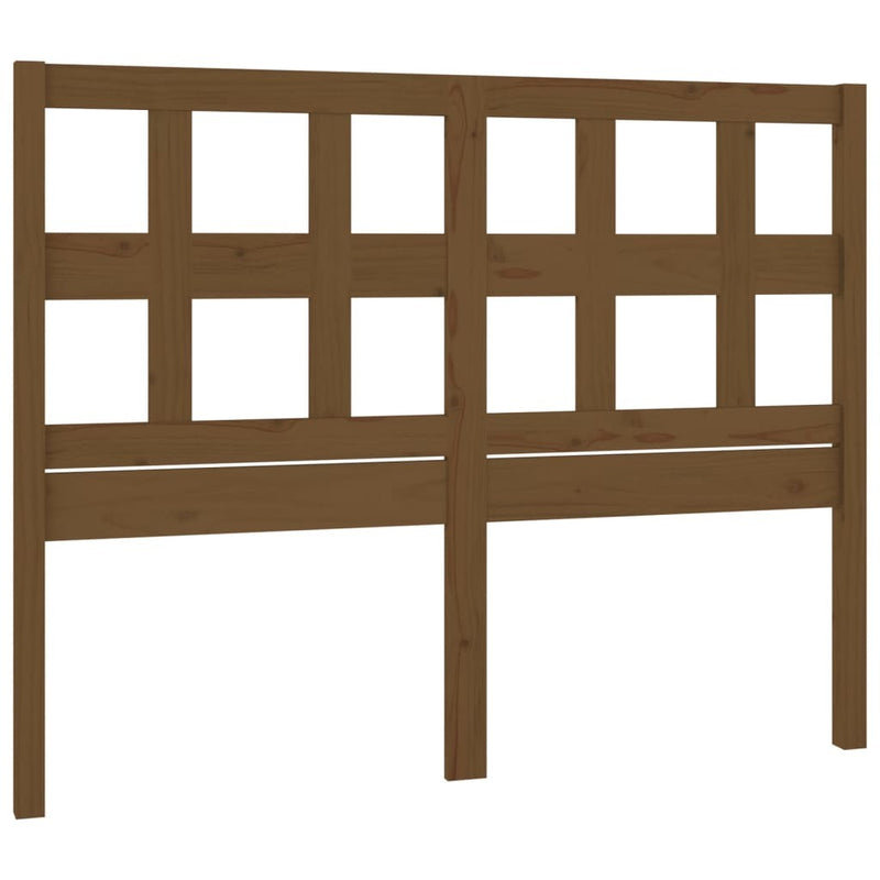 Bed Headboard Honey Brown 185.5x4x100 cm Solid Wood Pine