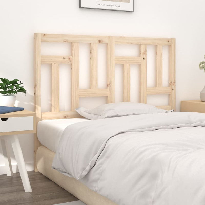 Bed Headboard 125.5x4x100 cm Solid Wood Pine