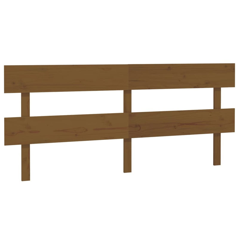 Bed Headboard Honey Brown 184x3x81 cm Solid Wood Pine