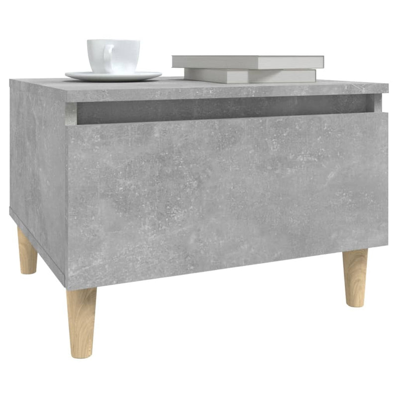 Side Table Concrete Grey 50x46x35 cm Engineered Wood