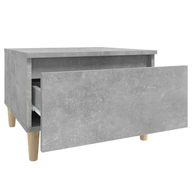 Side Table Concrete Grey 50x46x35 cm Engineered Wood