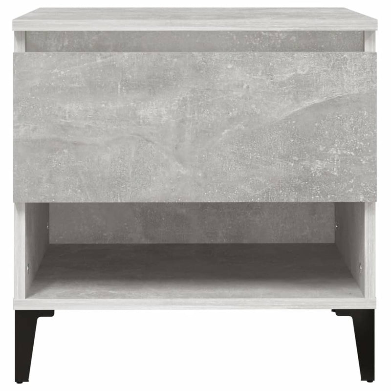 Side Table Concrete Grey 50x46x50 cm Engineered Wood