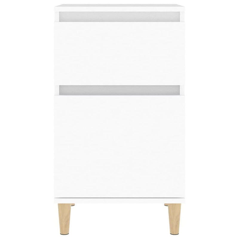 Bedside Cabinet White 40x35x70 cm