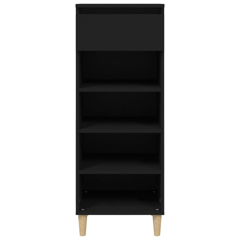 Shoe Cabinet Black 40x36x105 cm Engineered Wood