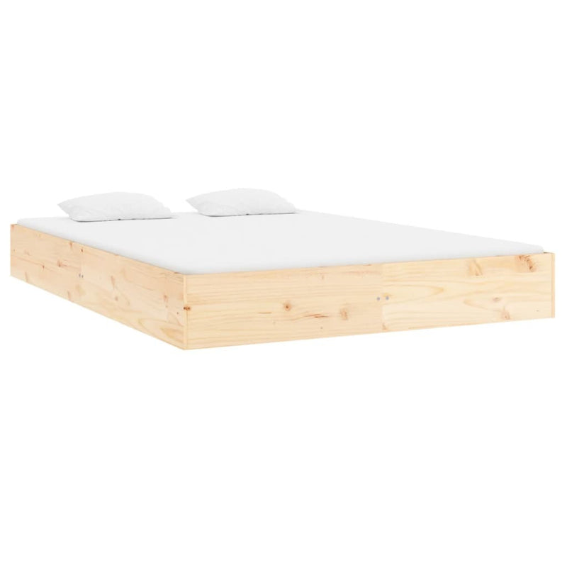 Bed Frame without Mattress Solid Wood 140x200 cm