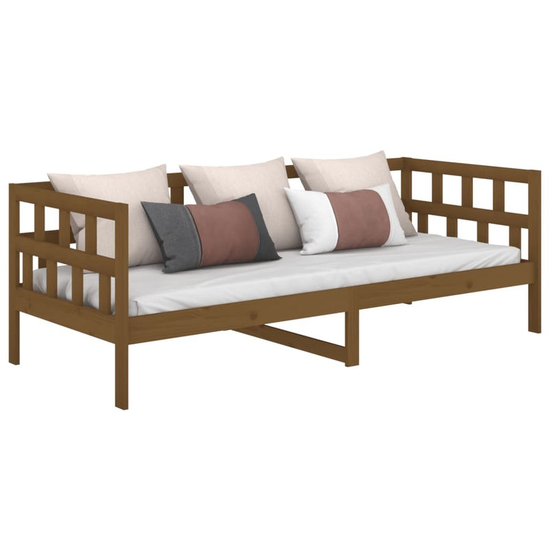 Day Bed without Mattress Honey Brown Solid Wood Pine 90x200 cm