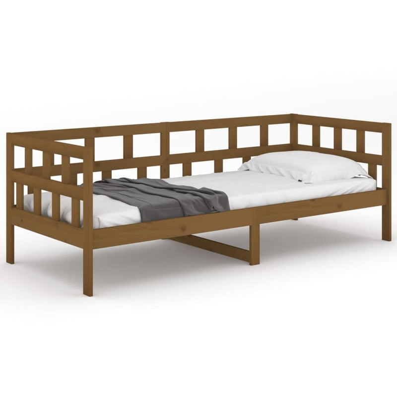 Day Bed without Mattress Honey Brown Solid Wood Pine 90x200 cm