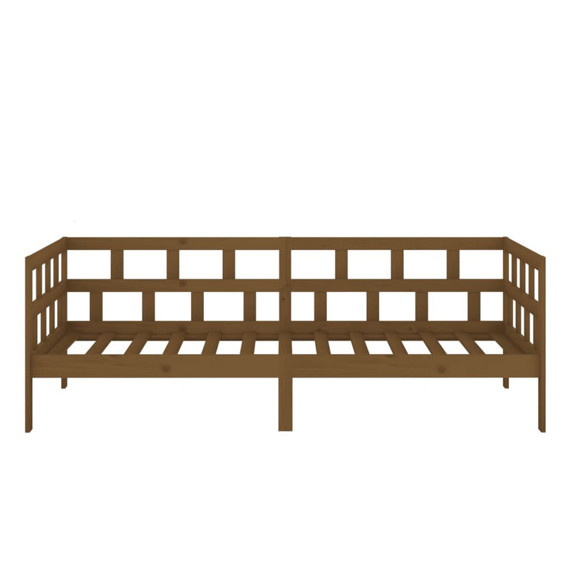 Day Bed without Mattress Honey Brown Solid Wood Pine 90x200 cm