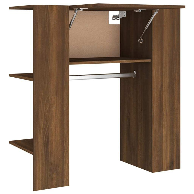 Hallway Cabinet Brown Oak 97.5x37x99 cm Engineered Wood