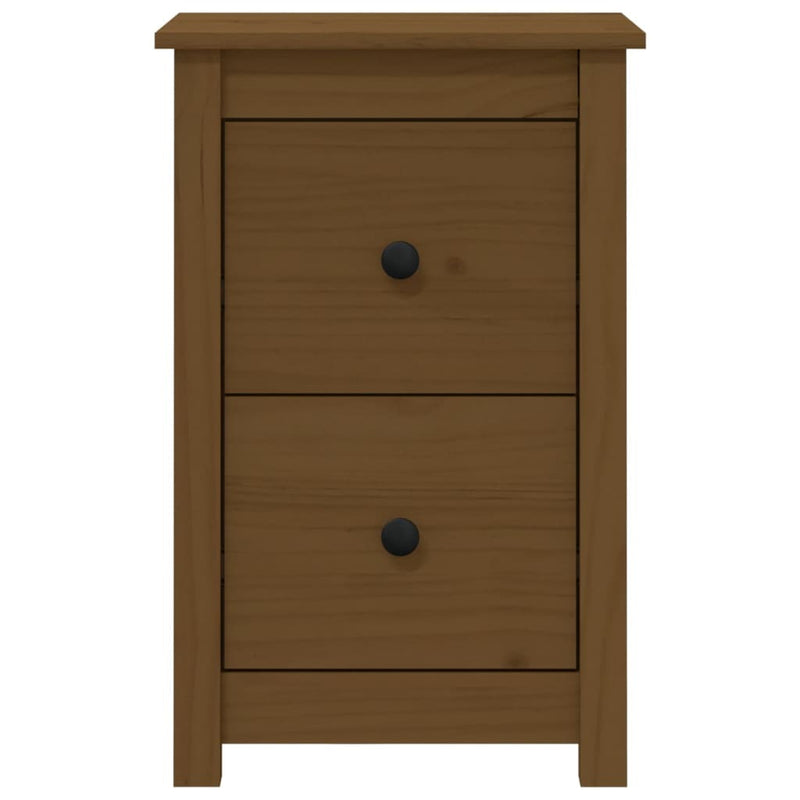 Bedside Cabinet Honey Brown 40x35x61.5 cm Solid Wood Pine