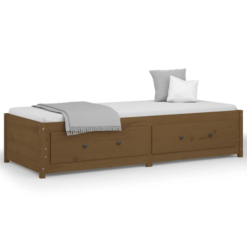 Day Bed without Mattress Honey Brown 80x200 cm Solid Wood Pine