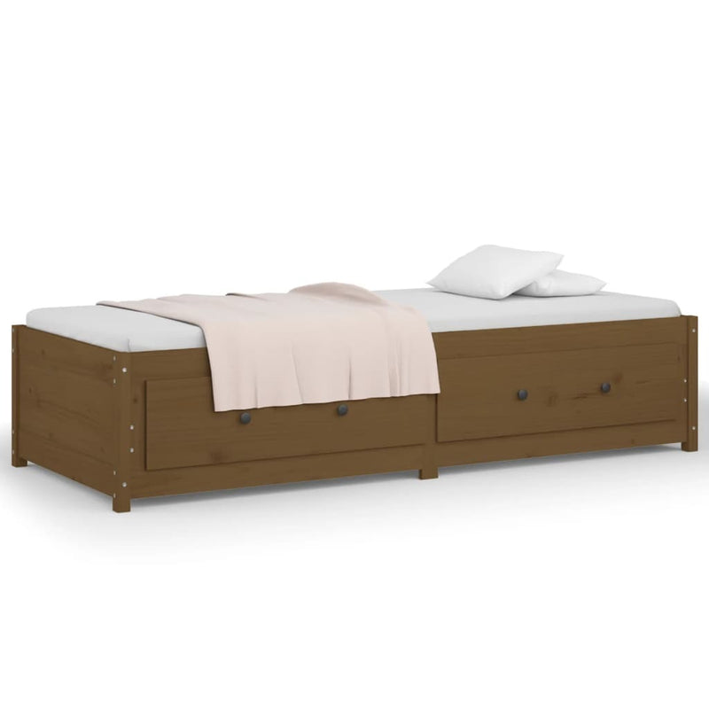 Day Bed without Mattress Honey Brown 80x200 cm Solid Wood Pine