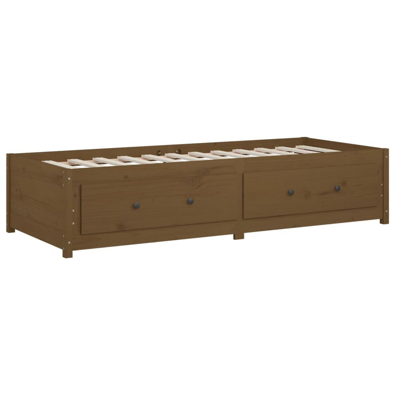 Day Bed without Mattress Honey Brown 80x200 cm Solid Wood Pine