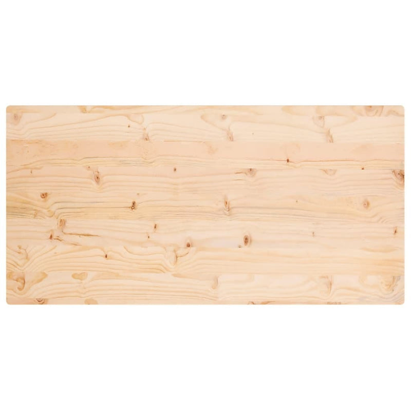 Table Top 110x60x2.5 cm Solid Wood Pine Rectangular